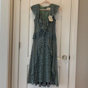 Anthropologie NWT Midi Cutout Lace Dress- 4